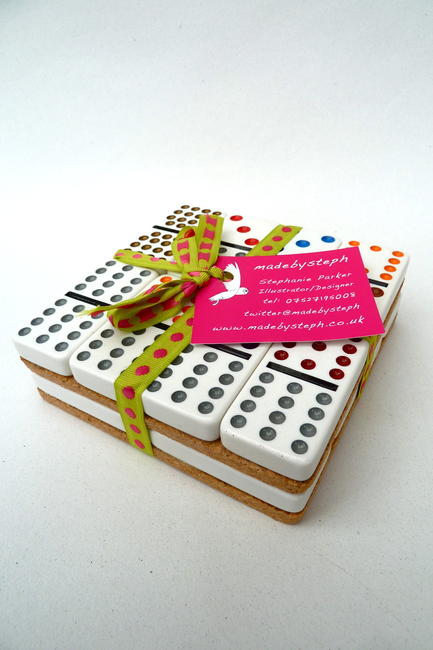 Domino Coasters x2