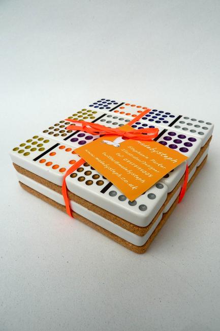 Domino Coasters x2