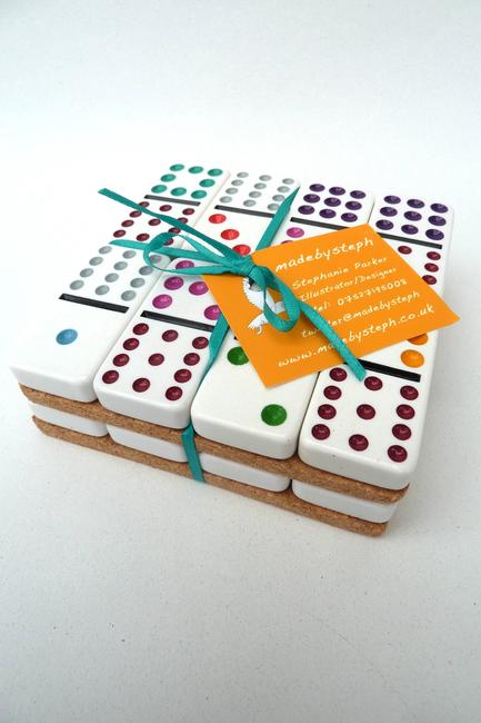 Domino Coasters x2