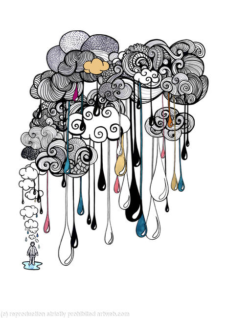 Thought Shower ( 30cm x 42cm)