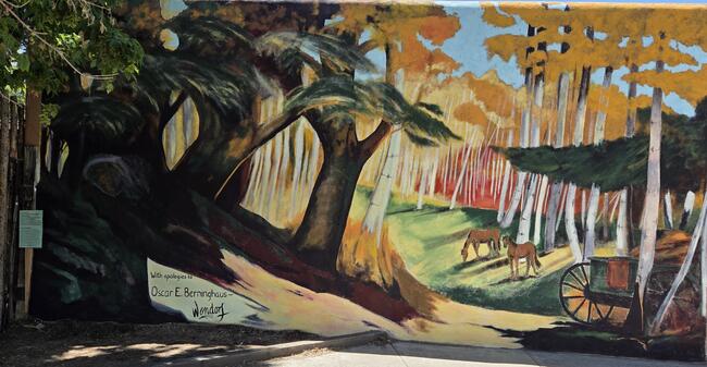 Mural Honoring Oscar E. Berninghaus, Taos NM