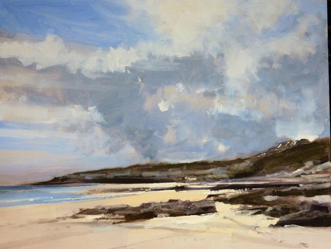 1242 Portscatho from Porthcurnick 11x14