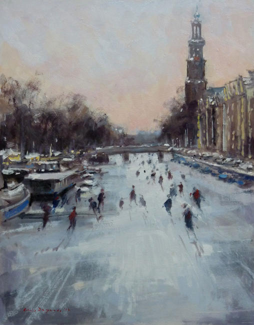 1116 The Westerkerk, Amsterdam 14x11 in