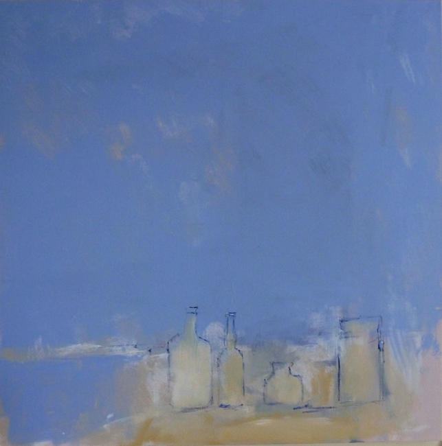 1519 Composition with blue and yellow 36x36