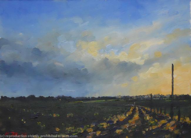The lane dusk
