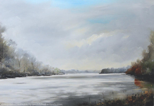 Frozen Lake Coombe Abbey