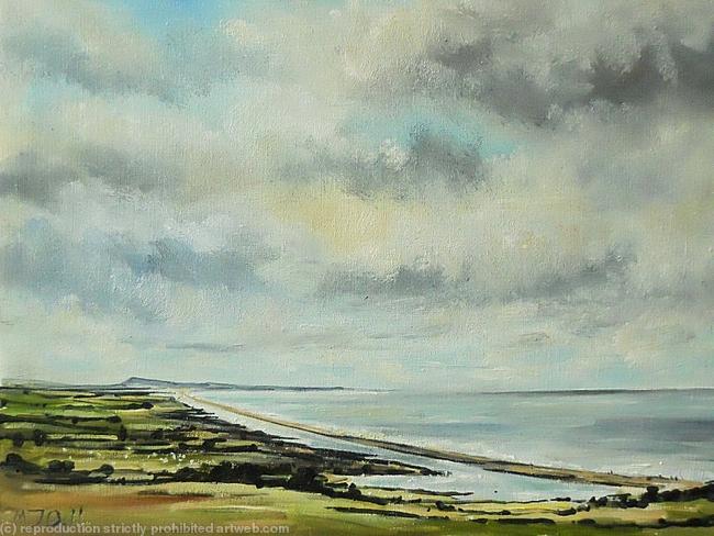 Chesil Beach from Abbotsbury Hill