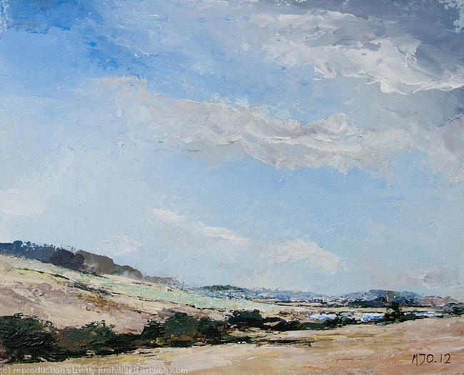 Looking Inland (from chesil beach)