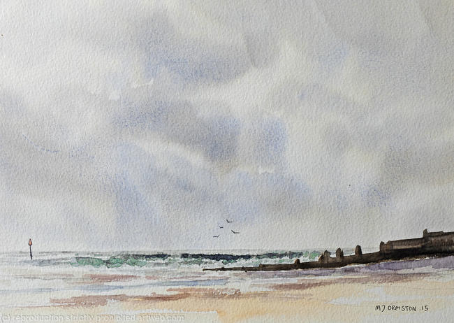 Dull day on the beach