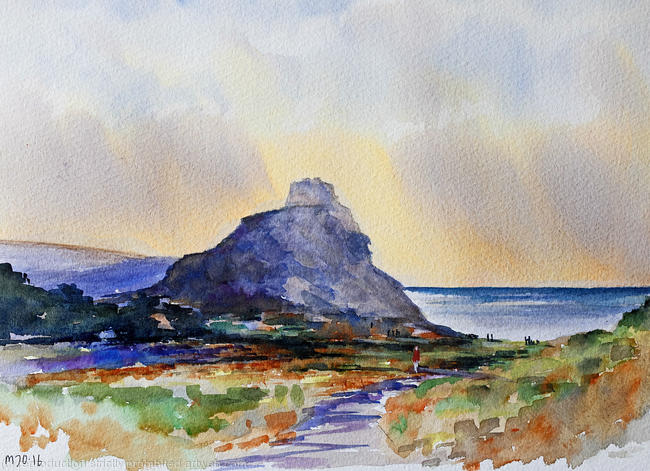 Evening Glow Castle Rock