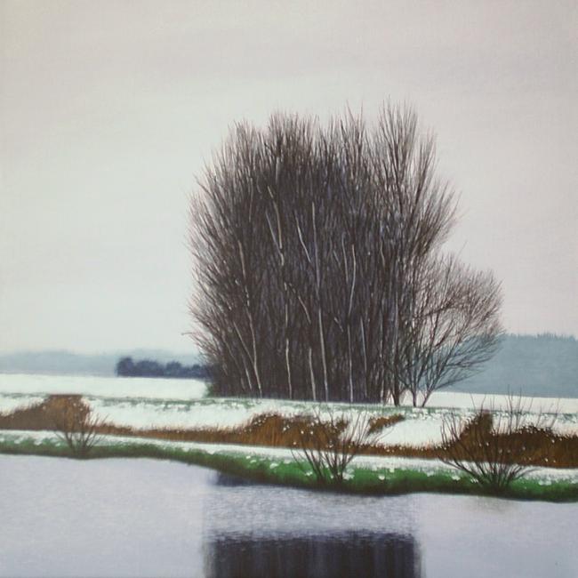 Trees and River, Winter