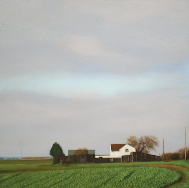 White farmhouse