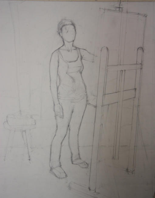 Self Portrait Measured Drawing