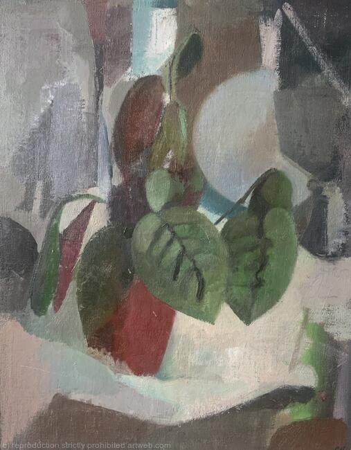 Still Life with Green Plant