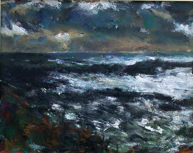 Incoming winter tide, Cornwall