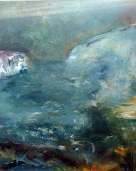 Chalk cliff cove, East Sussex