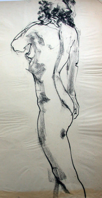 Standing female nude 3