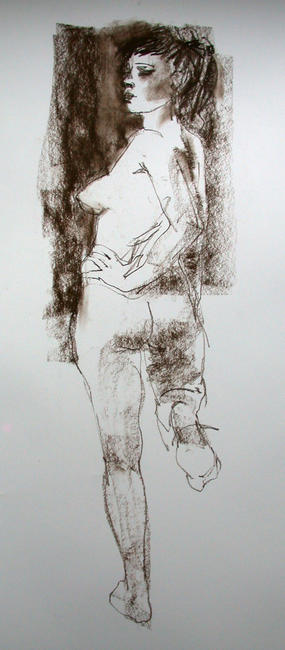 Standing female nude 4