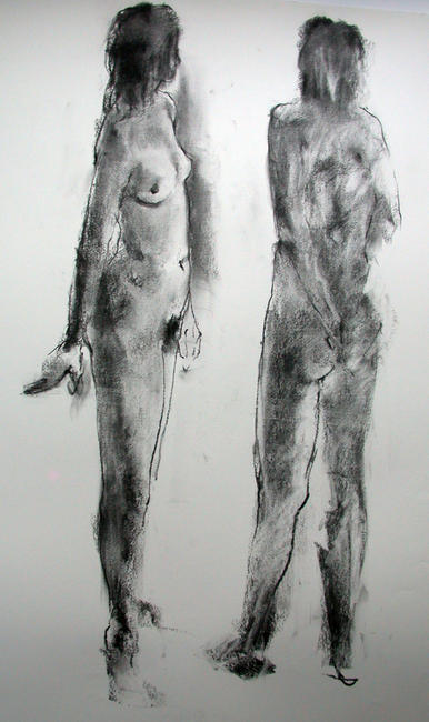 Standing female nude 5