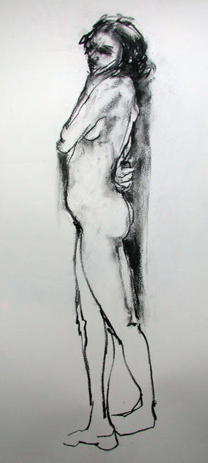 Standing female nude 8