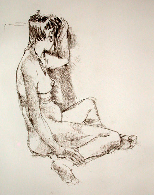 Seated female nude 2