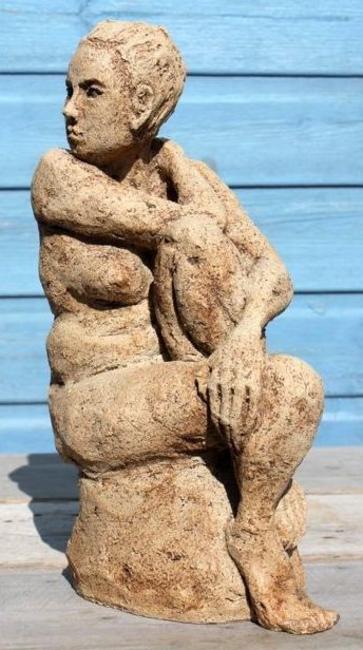 beautiful plump girl turning