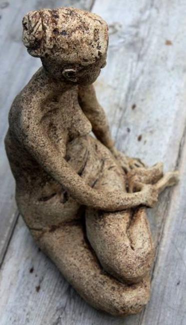 seated girl, twisted