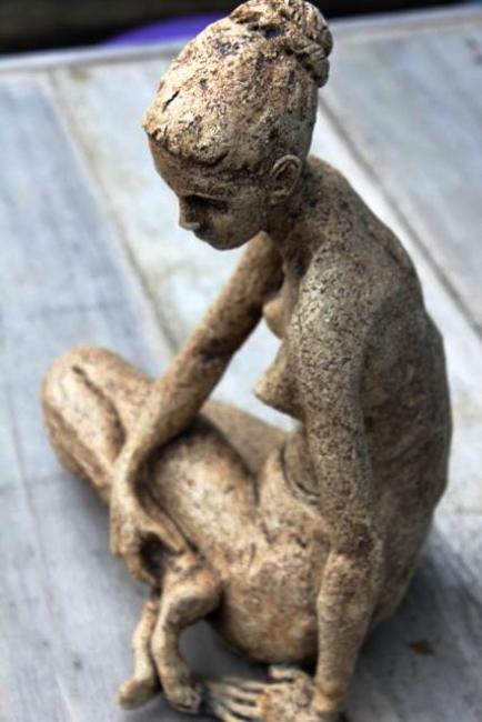 seated girl, twisted
