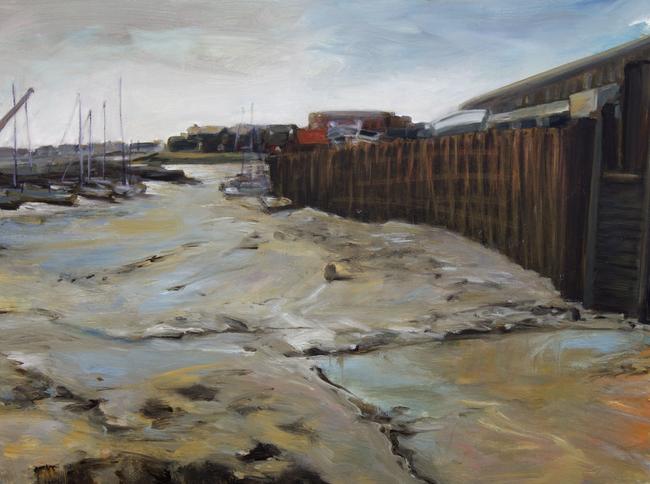 low-tide Newhaven Harbour