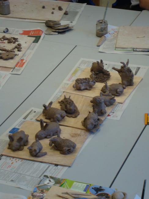 Animals in clay