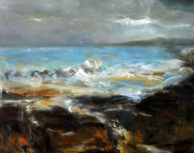 winter sea South Cornwall