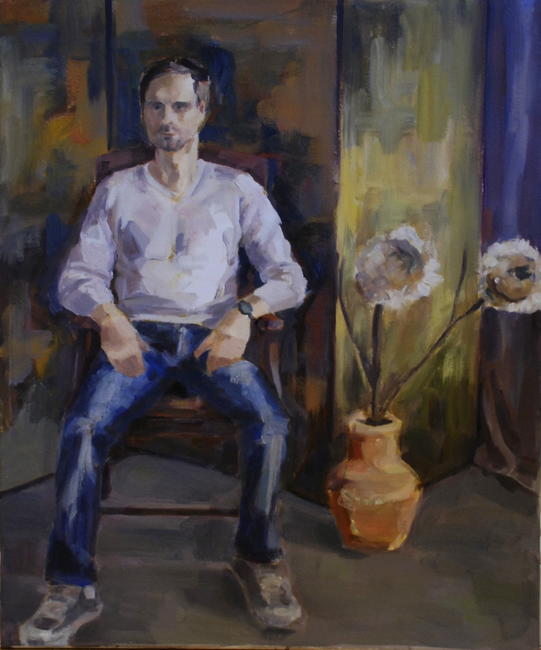 Man and Sunflower