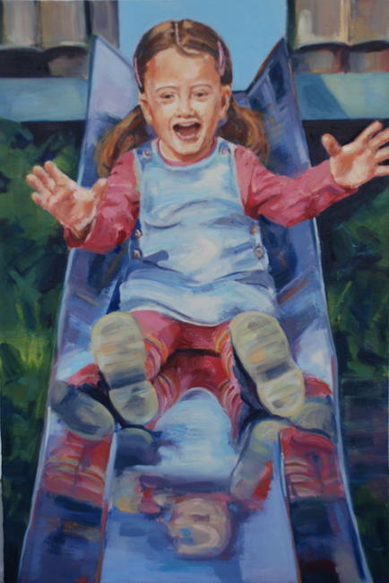 Abigail on the Slide