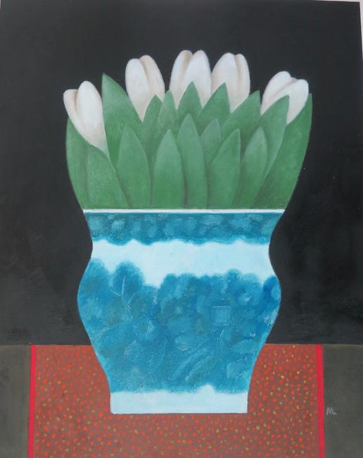 Flowers in a Chinese bowl