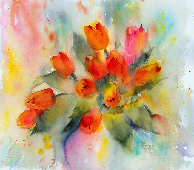 Bowl of Tulips