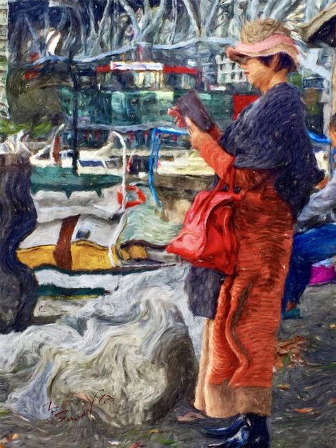 Woman in Red