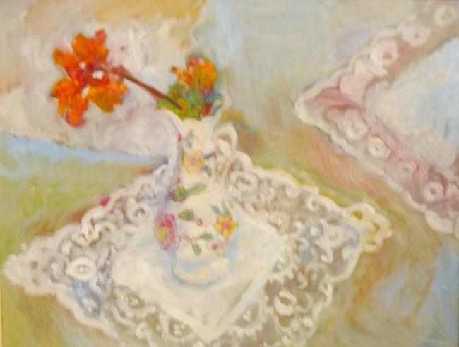 Geranium, lace cloth 2