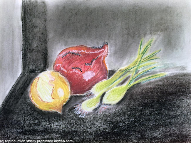 Onions still life