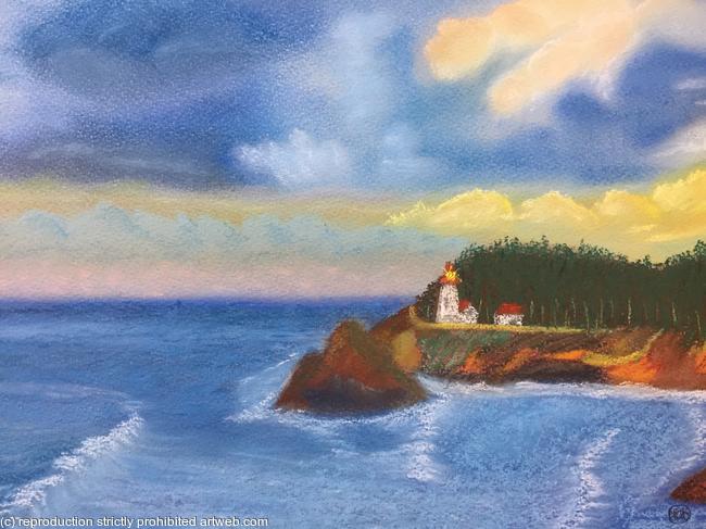 Heceta Lighthouse Sea scape