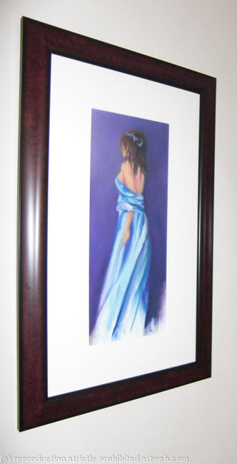 LADY IN BLUE GOWN