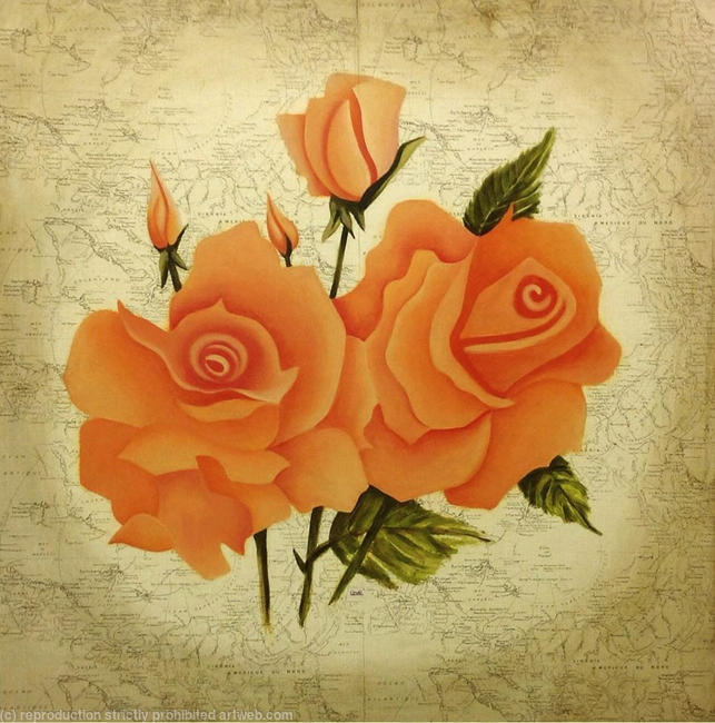 PEACH ROSES