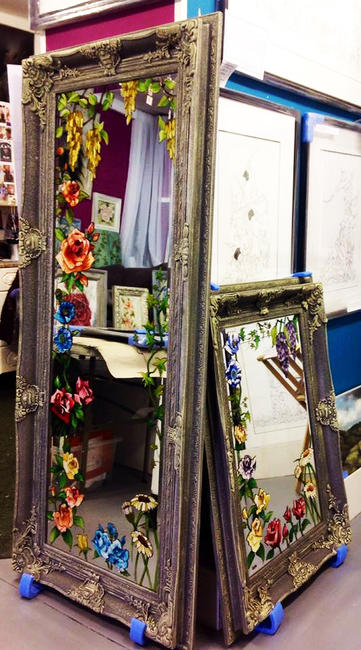 Handpainted Mirrors