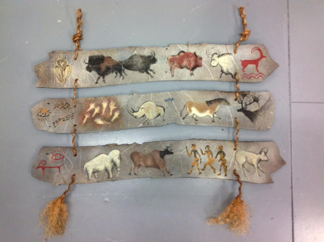 LASCAUX CAVE PAINTINGS ON PANELS