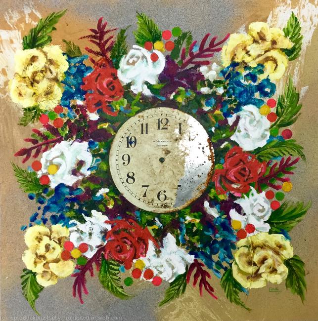 FLORAL CLOCK