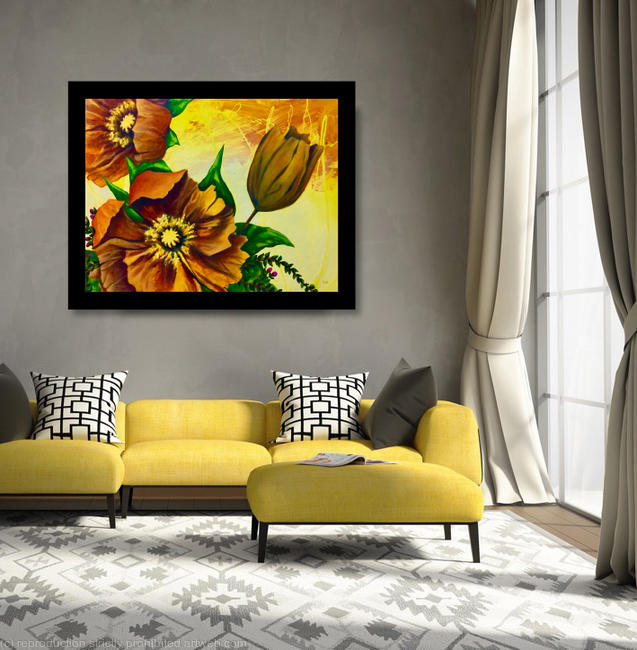 SEPIA POPPIES in situ - example