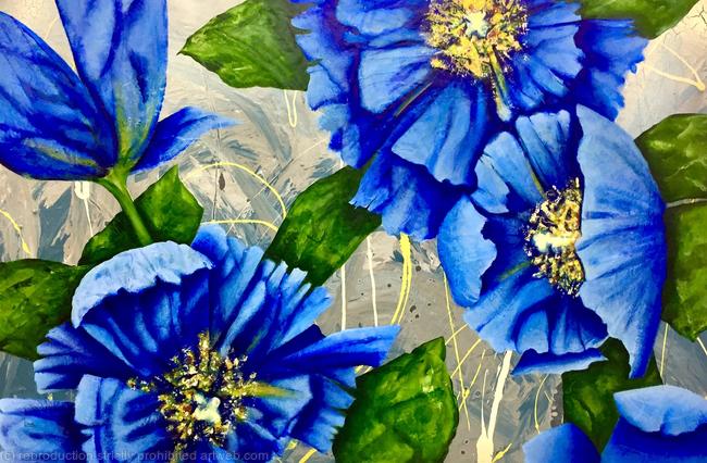 BLUE POPPIES