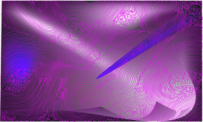3D finger Print pink