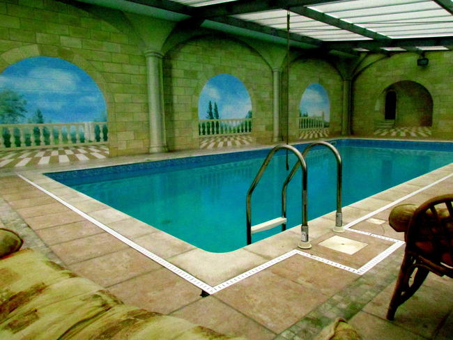 swimming pool mural