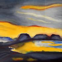 Blue landscape