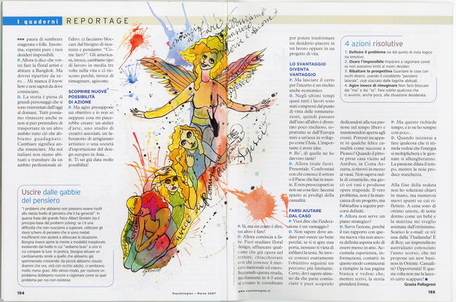 Editorial Illustration for “Psychologies” magazine, Milano